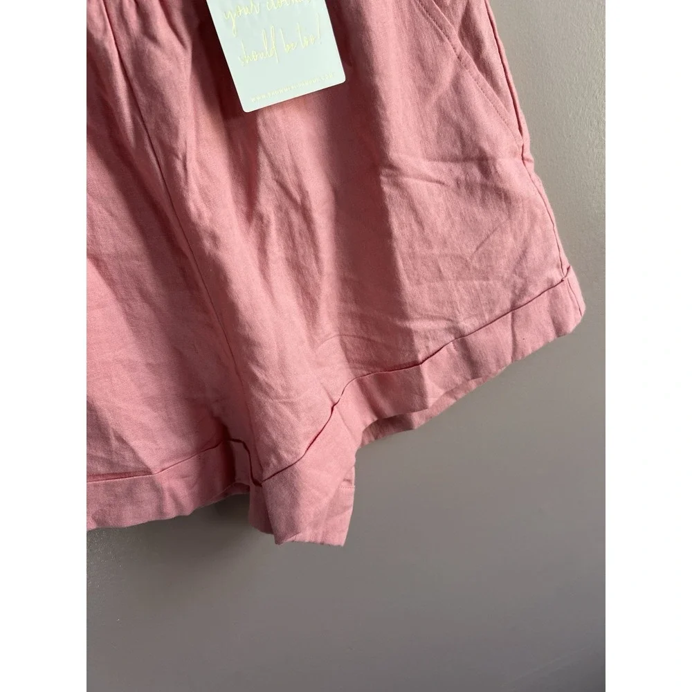 NWT Show Me‎ Your Mumu Women's Han's Linen Pink Size XS